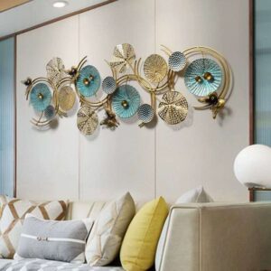 Scroll Metal Floral Wall Art Accent