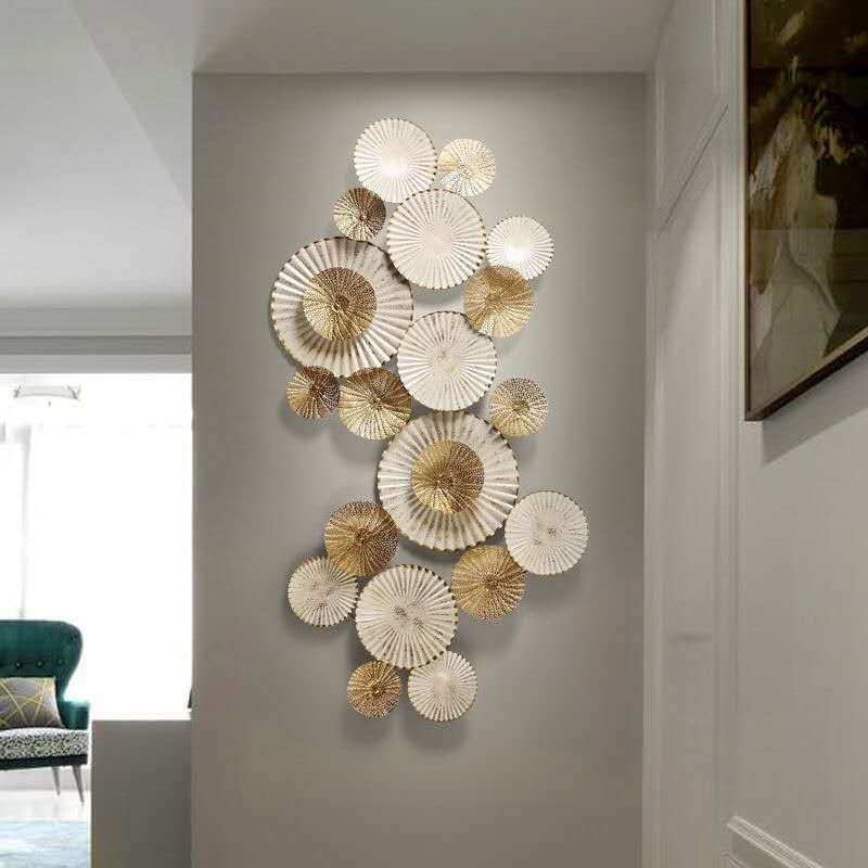 Abstract Textured Metal Plate Wall Art