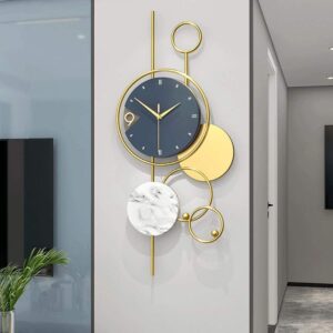 Modern Geometric Pendulum Wall Clock